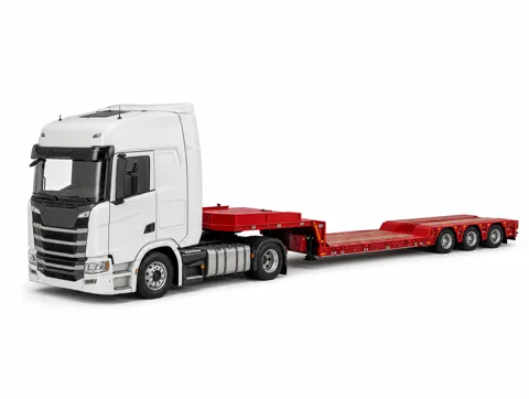 Çekici ve 3 akslı lowbed dorse